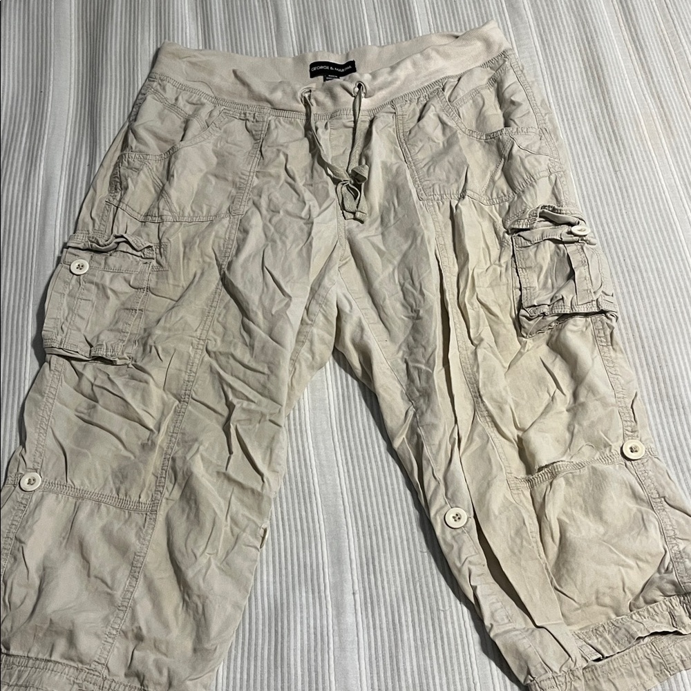 Beige Cargo Pants